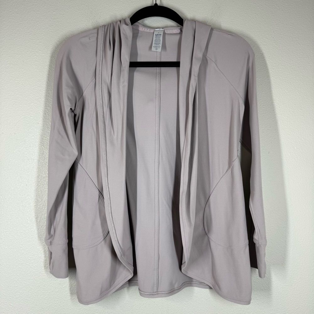 Ivivva Girls Lululemon Hooded Cardigan Wrap Baby Pink Pockets Size 8